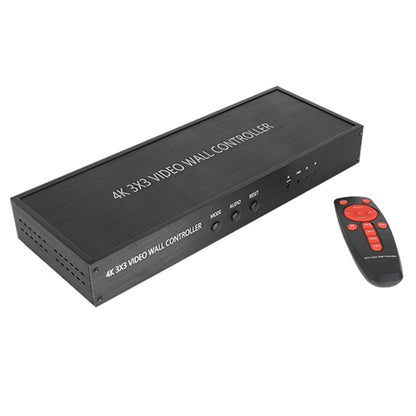 NK-BT88 4K 3x3 HDMI Video Wall Controller Multi-screen Splicing Processor with Remote Controller, UK Plug, US Plug