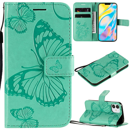 3D Butterfly Embossed Pattern Horizontal Flip Leather Case with Holder & Card Slot & Wallet & Lanyard, For LG G9, For iPhone 12 mini, For iPhone 12 / 12 Pro, For iPhone 12 Pro Max, For LG K41S & K51S, For LG K51
