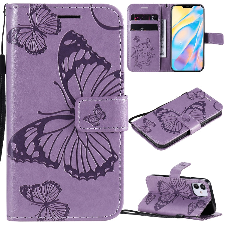 3D Butterfly Embossed Pattern Horizontal Flip Leather Case with Holder & Card Slot & Wallet & Lanyard, For LG G9, For iPhone 12 mini, For iPhone 12 / 12 Pro, For iPhone 12 Pro Max, For LG K41S & K51S, For LG K51