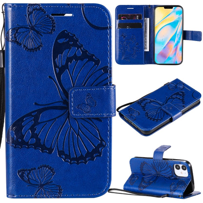 3D Butterfly Embossed Pattern Horizontal Flip Leather Case with Holder & Card Slot & Wallet & Lanyard, For LG G9, For iPhone 12 mini, For iPhone 12 / 12 Pro, For iPhone 12 Pro Max, For LG K41S & K51S, For LG K51