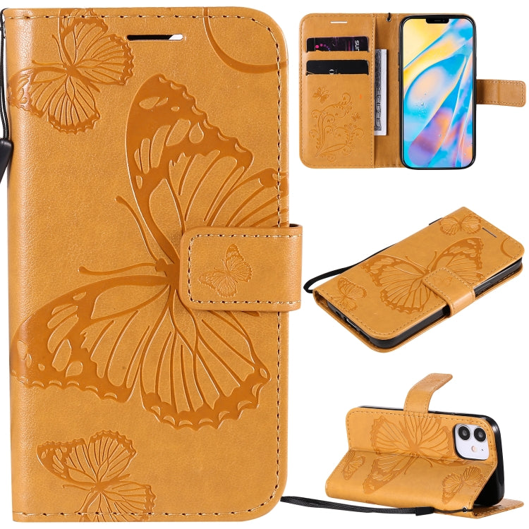 3D Butterfly Embossed Pattern Horizontal Flip Leather Case with Holder & Card Slot & Wallet & Lanyard, For LG G9, For iPhone 12 mini, For iPhone 12 / 12 Pro, For iPhone 12 Pro Max, For LG K41S & K51S, For LG K51