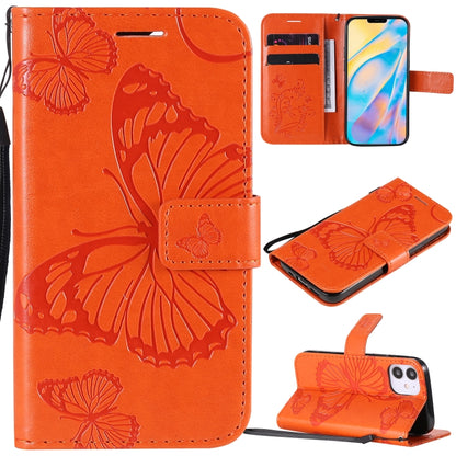 3D Butterfly Embossed Pattern Horizontal Flip Leather Case with Holder & Card Slot & Wallet & Lanyard, For LG G9, For iPhone 12 mini, For iPhone 12 / 12 Pro, For iPhone 12 Pro Max, For LG K41S & K51S, For LG K51
