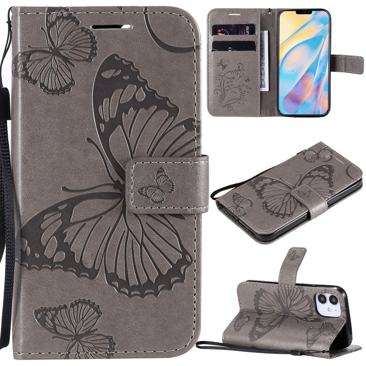 3D Butterfly Embossed Pattern Horizontal Flip Leather Case with Holder & Card Slot & Wallet & Lanyard, For LG G9, For iPhone 12 mini, For iPhone 12 / 12 Pro, For iPhone 12 Pro Max, For LG K41S & K51S, For LG K51