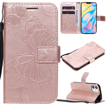 3D Butterfly Embossed Pattern Horizontal Flip Leather Case with Holder & Card Slot & Wallet & Lanyard, For LG G9, For iPhone 12 mini, For iPhone 12 / 12 Pro, For iPhone 12 Pro Max, For LG K41S & K51S, For LG K51