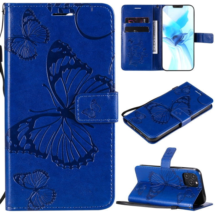 3D Butterfly Embossed Pattern Horizontal Flip Leather Case with Holder & Card Slot & Wallet & Lanyard, For LG G9, For iPhone 12 mini, For iPhone 12 / 12 Pro, For iPhone 12 Pro Max, For LG K41S & K51S, For LG K51