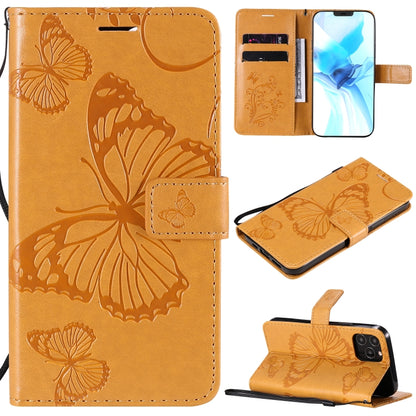 3D Butterfly Embossed Pattern Horizontal Flip Leather Case with Holder & Card Slot & Wallet & Lanyard, For LG G9, For iPhone 12 mini, For iPhone 12 / 12 Pro, For iPhone 12 Pro Max, For LG K41S & K51S, For LG K51