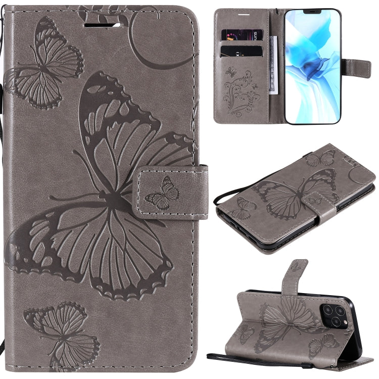 3D Butterfly Embossed Pattern Horizontal Flip Leather Case with Holder & Card Slot & Wallet & Lanyard, For LG G9, For iPhone 12 mini, For iPhone 12 / 12 Pro, For iPhone 12 Pro Max, For LG K41S & K51S, For LG K51