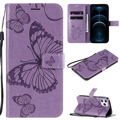 3D Butterfly Embossed Pattern Horizontal Flip Leather Case with Holder & Card Slot & Wallet & Lanyard, For LG G9, For iPhone 12 mini, For iPhone 12 / 12 Pro, For iPhone 12 Pro Max, For LG K41S & K51S, For LG K51