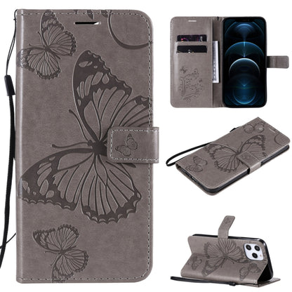 3D Butterfly Embossed Pattern Horizontal Flip Leather Case with Holder & Card Slot & Wallet & Lanyard, For LG G9, For iPhone 12 mini, For iPhone 12 / 12 Pro, For iPhone 12 Pro Max, For LG K41S & K51S, For LG K51