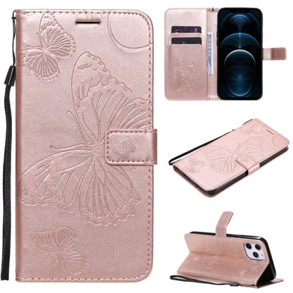 3D Butterfly Embossed Pattern Horizontal Flip Leather Case with Holder & Card Slot & Wallet & Lanyard, For LG G9, For iPhone 12 mini, For iPhone 12 / 12 Pro, For iPhone 12 Pro Max, For LG K41S & K51S, For LG K51
