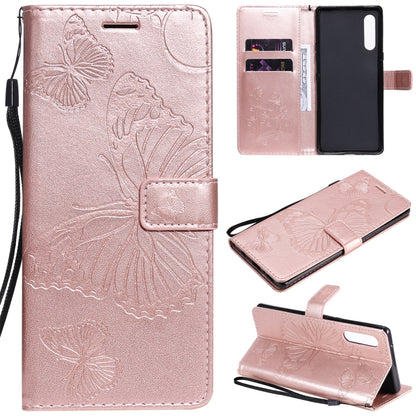 3D Butterfly Embossed Pattern Horizontal Flip Leather Case with Holder & Card Slot & Wallet & Lanyard, For LG G9, For iPhone 12 mini, For iPhone 12 / 12 Pro, For iPhone 12 Pro Max, For LG K41S & K51S, For LG K51