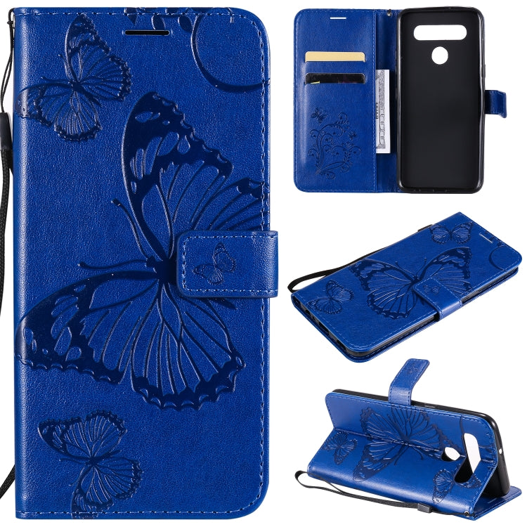 3D Butterfly Embossed Pattern Horizontal Flip Leather Case with Holder & Card Slot & Wallet & Lanyard, For LG G9, For iPhone 12 mini, For iPhone 12 / 12 Pro, For iPhone 12 Pro Max, For LG K41S & K51S, For LG K51