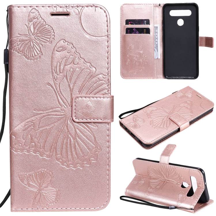 3D Butterfly Embossed Pattern Horizontal Flip Leather Case with Holder & Card Slot & Wallet & Lanyard, For LG G9, For iPhone 12 mini, For iPhone 12 / 12 Pro, For iPhone 12 Pro Max, For LG K41S & K51S, For LG K51