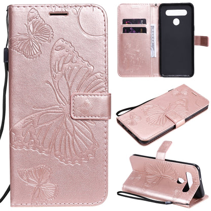 3D Butterfly Embossed Pattern Horizontal Flip Leather Case with Holder & Card Slot & Wallet & Lanyard, For LG G9, For iPhone 12 mini, For iPhone 12 / 12 Pro, For iPhone 12 Pro Max, For LG K41S & K51S, For LG K51