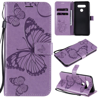 3D Butterfly Embossed Pattern Horizontal Flip Leather Case with Holder & Card Slot & Wallet & Lanyard, For LG G9, For iPhone 12 mini, For iPhone 12 / 12 Pro, For iPhone 12 Pro Max, For LG K41S & K51S, For LG K51
