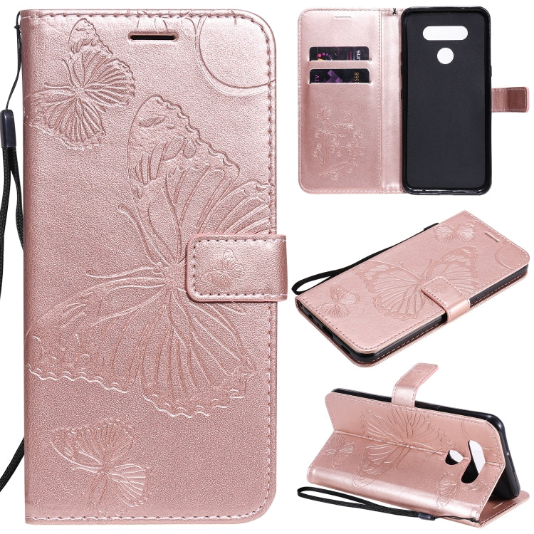 3D Butterfly Embossed Pattern Horizontal Flip Leather Case with Holder & Card Slot & Wallet & Lanyard, For LG G9, For iPhone 12 mini, For iPhone 12 / 12 Pro, For iPhone 12 Pro Max, For LG K41S & K51S, For LG K51