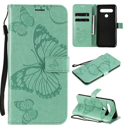 3D Butterfly Embossed Pattern Horizontal Flip Leather Case with Holder & Card Slot & Wallet & Lanyard, For LG K61, For LG Stylo 6, For LG K50S, For Motorola Moto E6s (2020)