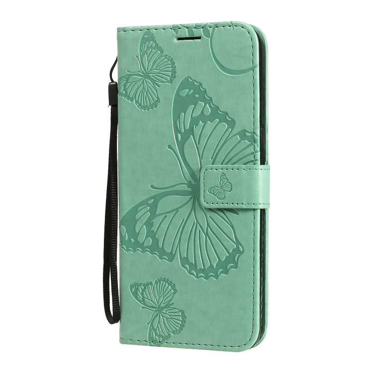 3D Butterfly Embossed Pattern Horizontal Flip Leather Case with Holder & Card Slot & Wallet & Lanyard, For LG K61, For LG Stylo 6, For LG K50S, For Motorola Moto E6s (2020)