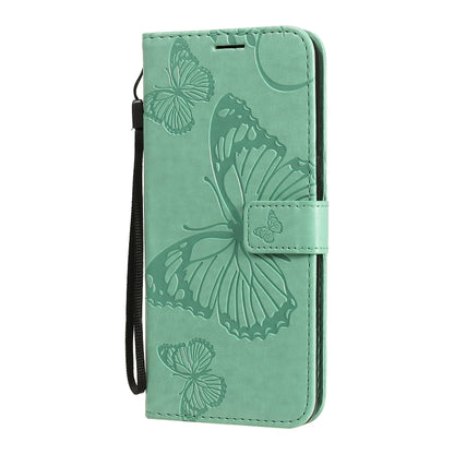 3D Butterfly Embossed Pattern Horizontal Flip Leather Case with Holder & Card Slot & Wallet & Lanyard, For LG K61, For LG Stylo 6, For LG K50S, For Motorola Moto E6s (2020)