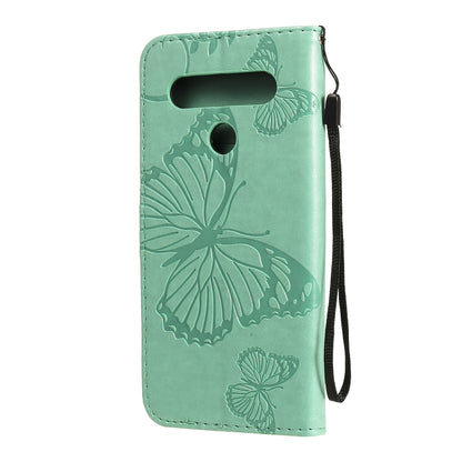 3D Butterfly Embossed Pattern Horizontal Flip Leather Case with Holder & Card Slot & Wallet & Lanyard, For LG K61, For LG Stylo 6, For LG K50S, For Motorola Moto E6s (2020)