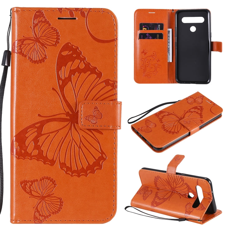 3D Butterfly Embossed Pattern Horizontal Flip Leather Case with Holder & Card Slot & Wallet & Lanyard, For LG K61, For LG Stylo 6, For LG K50S, For Motorola Moto E6s (2020)