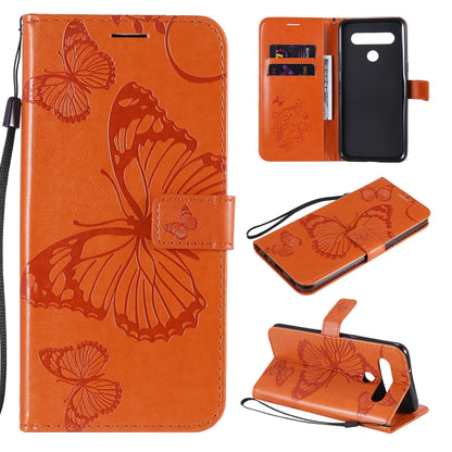 3D Butterfly Embossed Pattern Horizontal Flip Leather Case with Holder & Card Slot & Wallet & Lanyard, For LG K61, For LG Stylo 6, For LG K50S, For Motorola Moto E6s (2020)
