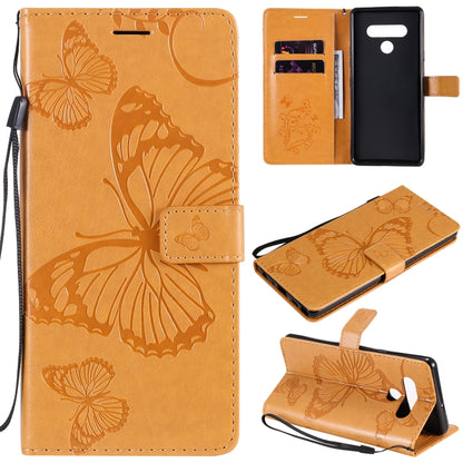 3D Butterfly Embossed Pattern Horizontal Flip Leather Case with Holder & Card Slot & Wallet & Lanyard, For LG K61, For LG Stylo 6, For LG K50S, For Motorola Moto E6s (2020)