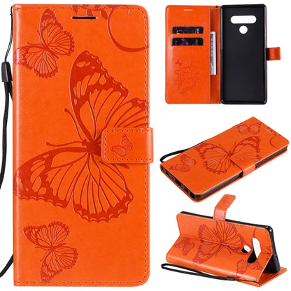 3D Butterfly Embossed Pattern Horizontal Flip Leather Case with Holder & Card Slot & Wallet & Lanyard, For LG K61, For LG Stylo 6, For LG K50S, For Motorola Moto E6s (2020)