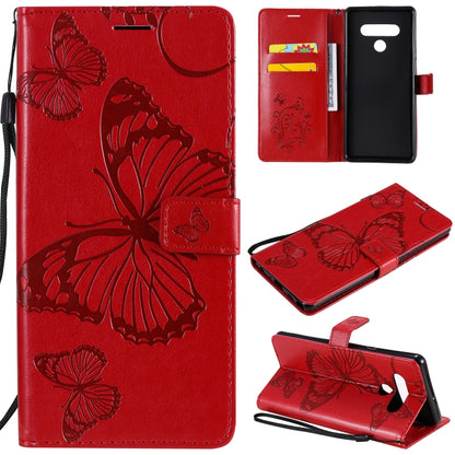 3D Butterfly Embossed Pattern Horizontal Flip Leather Case with Holder & Card Slot & Wallet & Lanyard, For LG K61, For LG Stylo 6, For LG K50S, For Motorola Moto E6s (2020)