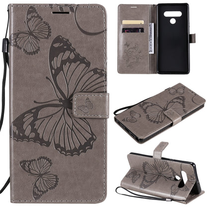 3D Butterfly Embossed Pattern Horizontal Flip Leather Case with Holder & Card Slot & Wallet & Lanyard, For LG K61, For LG Stylo 6, For LG K50S, For Motorola Moto E6s (2020)