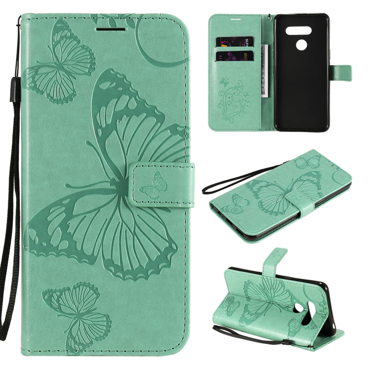 3D Butterfly Embossed Pattern Horizontal Flip Leather Case with Holder & Card Slot & Wallet & Lanyard, For LG K61, For LG Stylo 6, For LG K50S, For Motorola Moto E6s (2020)
