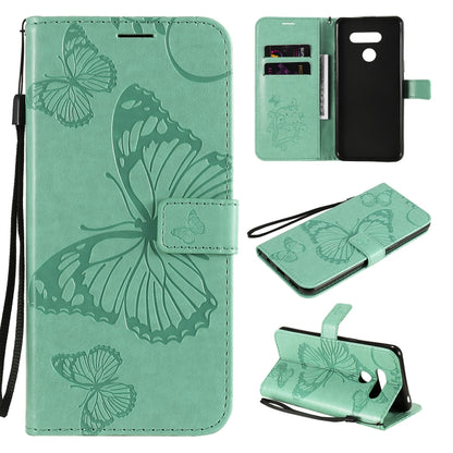 3D Butterfly Embossed Pattern Horizontal Flip Leather Case with Holder & Card Slot & Wallet & Lanyard, For LG K61, For LG Stylo 6, For LG K50S, For Motorola Moto E6s (2020)