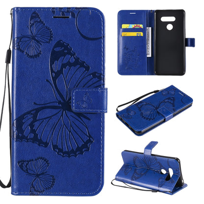 3D Butterfly Embossed Pattern Horizontal Flip Leather Case with Holder & Card Slot & Wallet & Lanyard, For LG K61, For LG Stylo 6, For LG K50S, For Motorola Moto E6s (2020)