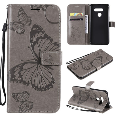 3D Butterfly Embossed Pattern Horizontal Flip Leather Case with Holder & Card Slot & Wallet & Lanyard, For LG K61, For LG Stylo 6, For LG K50S, For Motorola Moto E6s (2020)