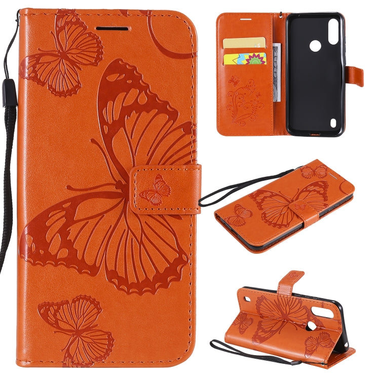 3D Butterfly Embossed Pattern Horizontal Flip Leather Case with Holder & Card Slot & Wallet & Lanyard, For LG K61, For LG Stylo 6, For LG K50S, For Motorola Moto E6s (2020)