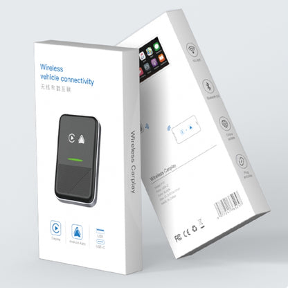 CarPlay and Android Auto Wireless Car Connectivity Box, Specification: Square, P10