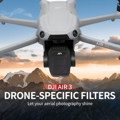 For DJI Air 3S JSR CB Series Drone Lens Filter, UV, CPL, ND8, ND16, ND32, ND64, ND8PL, ND16PL, ND32PL, ND64PL, NIGHT, STAR, Streak Drawing Blue, Adjustable CPL, 3 in 1 ND8/32/64, 4 in 1 CPL ND8/32/64, 4 in 1 ND8-64PL, 6 in 1 ND8-64 CPL STAR...