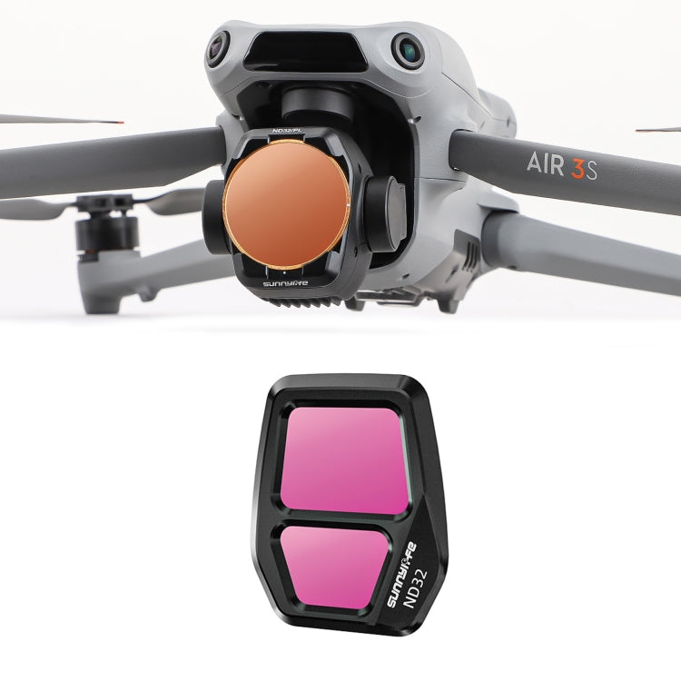 For DJI Air 3S Sunnylife Camera Lens Filter, MCUV, ND8, ND16, ND32, ND64, CPL, ND8PL, ND16PL, ND32PL, ND64PL, 3 in 1 CPL ND8 ND16, 4 in 1 ND8-64, 4 in 1 ND8-64PL, 4 in 1 UV CPL ND32 ND64, 6 in 1 UV CPL ND8-64