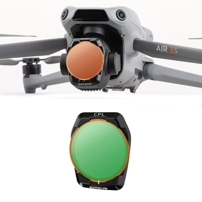 For DJI Air 3S Sunnylife Camera Lens Filter, MCUV, ND8, ND16, ND32, ND64, CPL, ND8PL, ND16PL, ND32PL, ND64PL, 3 in 1 CPL ND8 ND16, 4 in 1 ND8-64, 4 in 1 ND8-64PL, 4 in 1 UV CPL ND32 ND64, 6 in 1 UV CPL ND8-64