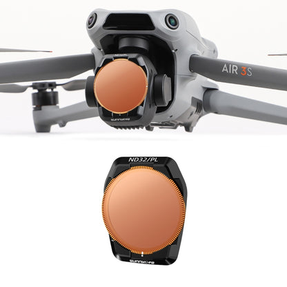 For DJI Air 3S Sunnylife Camera Lens Filter, MCUV, ND8, ND16, ND32, ND64, CPL, ND8PL, ND16PL, ND32PL, ND64PL, 3 in 1 CPL ND8 ND16, 4 in 1 ND8-64, 4 in 1 ND8-64PL, 4 in 1 UV CPL ND32 ND64, 6 in 1 UV CPL ND8-64