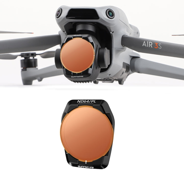 For DJI Air 3S Sunnylife Camera Lens Filter, MCUV, ND8, ND16, ND32, ND64, CPL, ND8PL, ND16PL, ND32PL, ND64PL, 3 in 1 CPL ND8 ND16, 4 in 1 ND8-64, 4 in 1 ND8-64PL, 4 in 1 UV CPL ND32 ND64, 6 in 1 UV CPL ND8-64