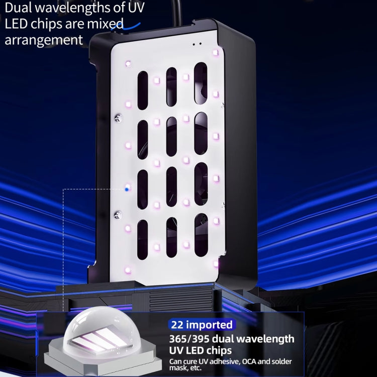 Qianli UVC17 7 inch Integrated UV Curing Lamp with Timing Function, US Plug