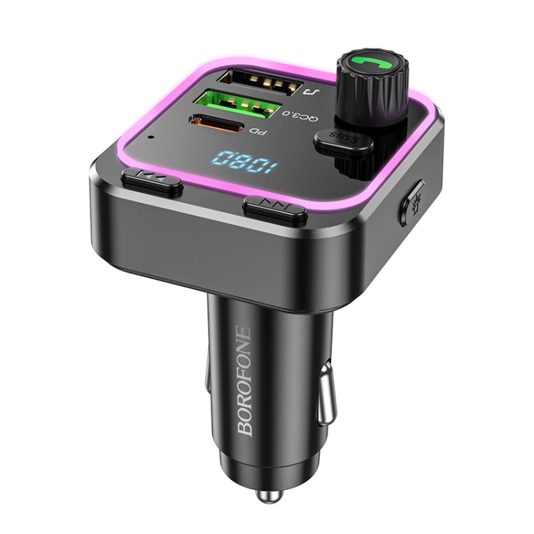 Borofone BC53 Highway PD20W & QC3.0 Car Bluetooth FM Transmitter, BC53