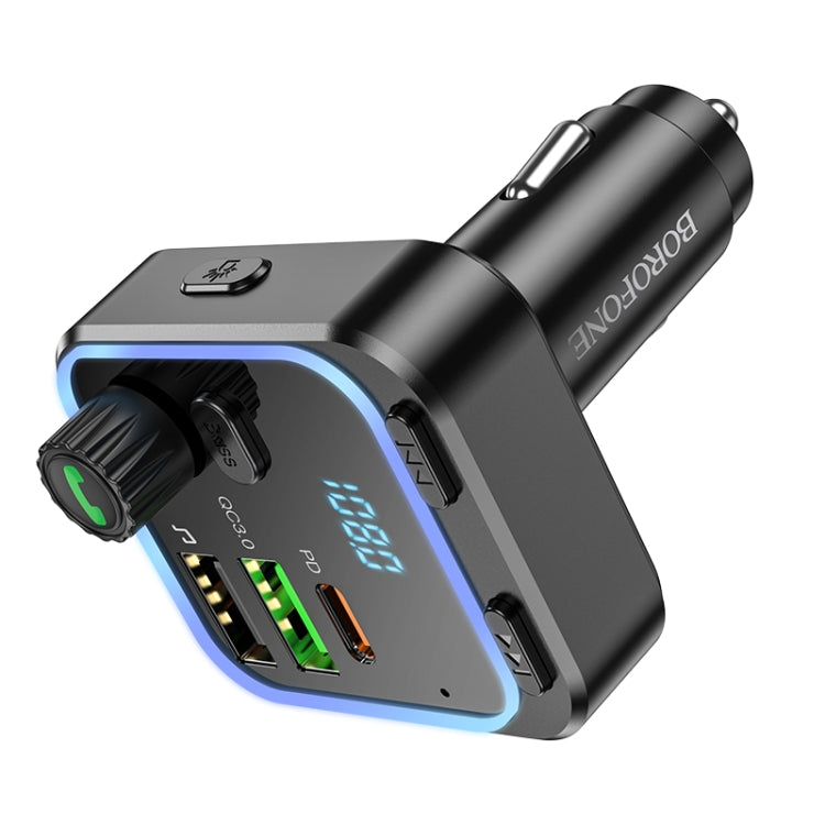 Borofone BC53 Highway PD20W & QC3.0 Car Bluetooth FM Transmitter, BC53