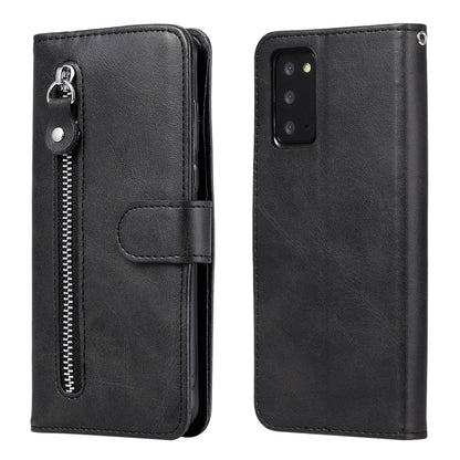 Fashion Calf Texture Zipper Horizontal Flip Leather Case with Stand & Card Slots & Wallet Function, For iPhone 12 Pro / 12, For iPhone 12 Pro Max, For Xiaomi Redmi 9C, For Xiaomi Redmi 9A, For Samsung Galaxy Note20 Ultra, For Samsung Galaxy Note20     ...