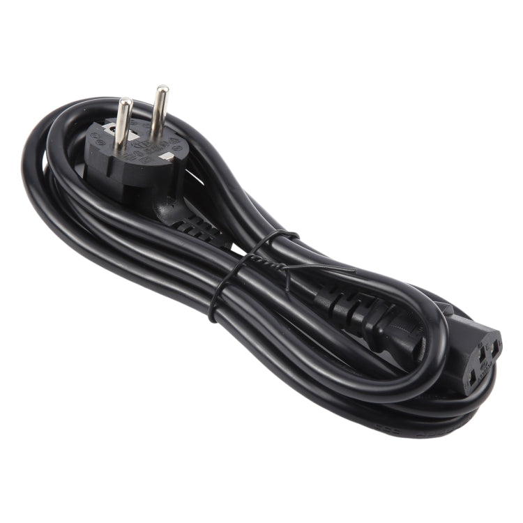 EU Plug Computer PC Power Cord 3 Pin Cable, 1.5m x 1.5, 3m x 1.5, 5m x 1.5