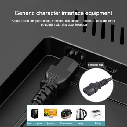EU Plug Computer PC Power Cord 3 Pin Cable, 1.5m x 1.5, 3m x 1.5, 5m x 1.5