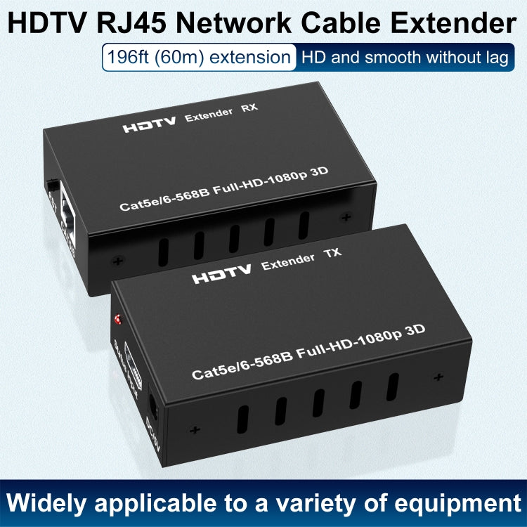 60m HDTV RJ45 Network Cable Extender, EU Plug, US Plug, UK Plug