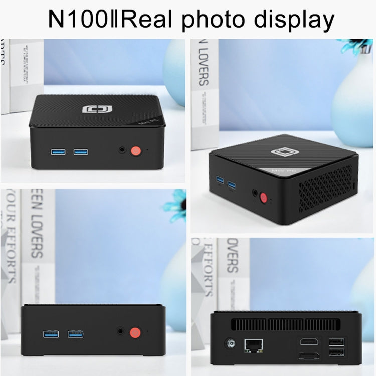 Jumper N100 II Mini PC, Intel 12th Generation Alder Lake-N N100 Quad-core 3.4GHz, RAM: 8GB, ROM: 256GB, Support HDMI(EU Plug), Jumper N100 II