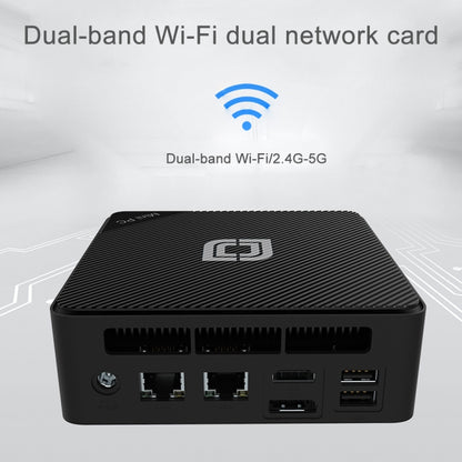 Jumper N100 Pro II Mini PC, Intel 12th Generation Alder Lake-N N100 Quad-core Dual RJ45, RAM: 8GB, ROM: 256GB(EU Plug), Jumper N100 Pro II